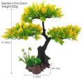 Brand New Aquarium Artificial Tree Green And Yellow