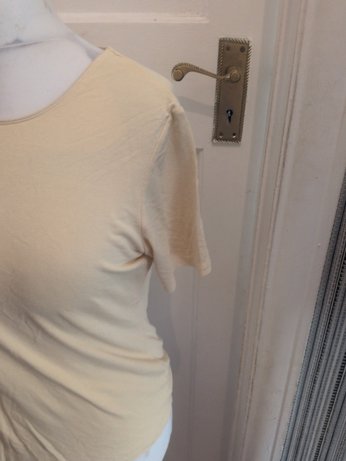 Marks And Spencer 14 Maize Short Sleeve T-shirt Blouse