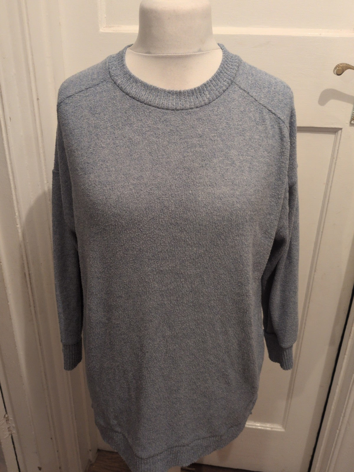 Ladies Tu Size 14 Blue Flecked Long Sleeve Pullover Jumper