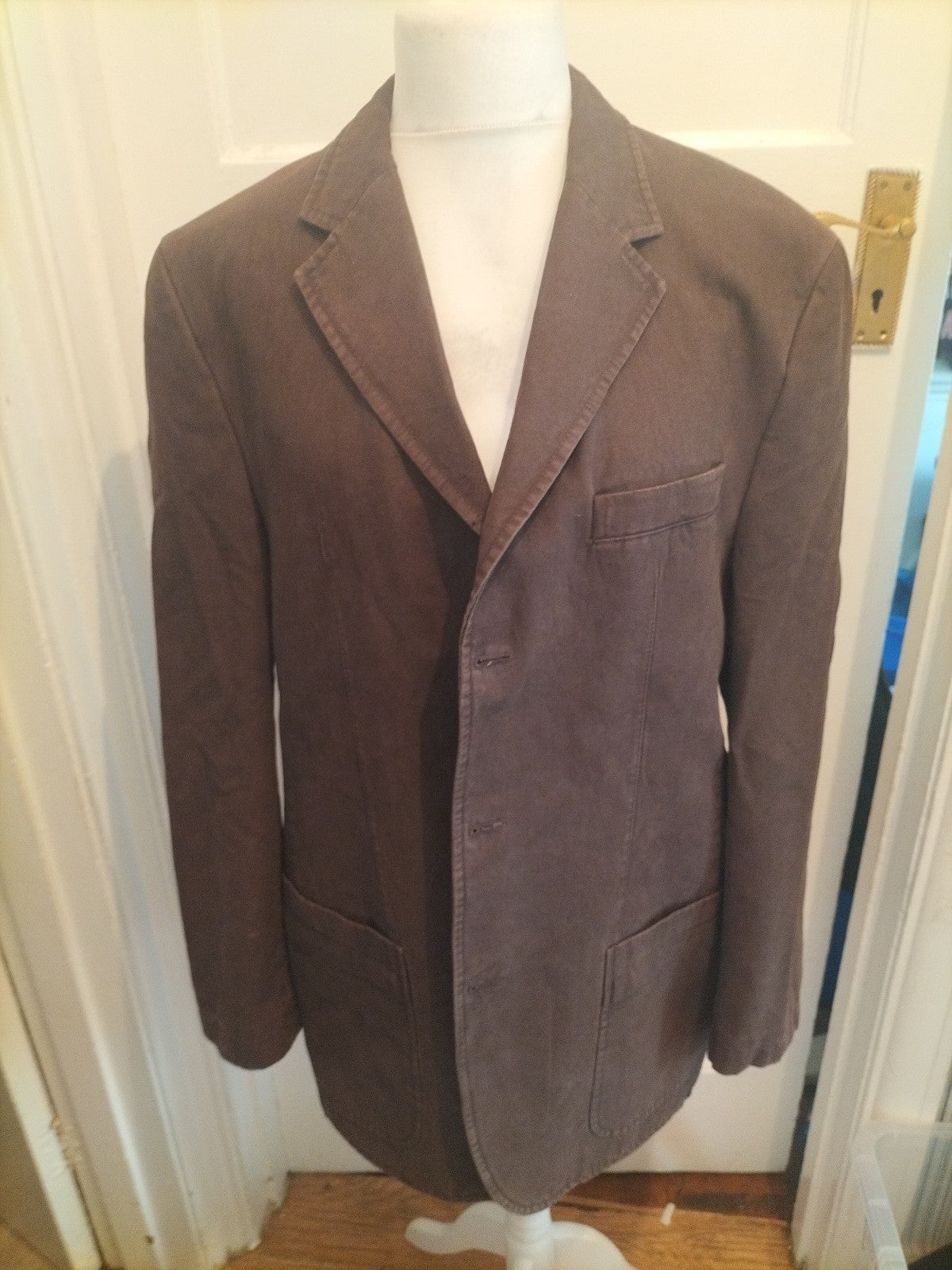 Mens Frank Eden Men Size 42r Brown Suit Jacket