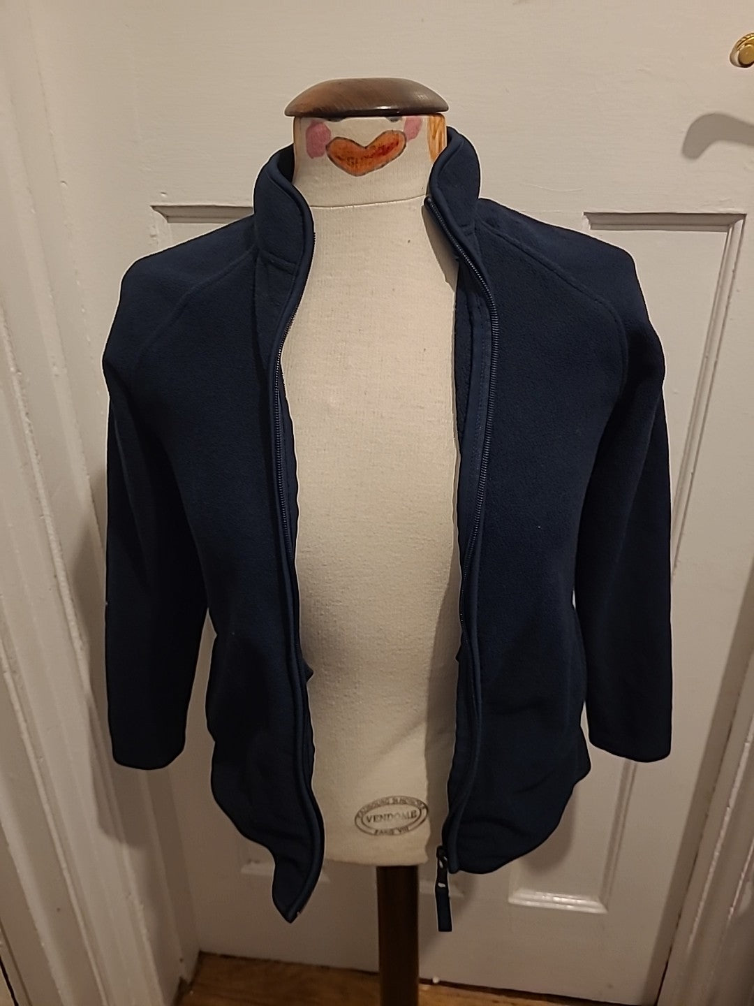 Boys Marks And Spencer Age 10-11 Years Navy Zip Through Jacket