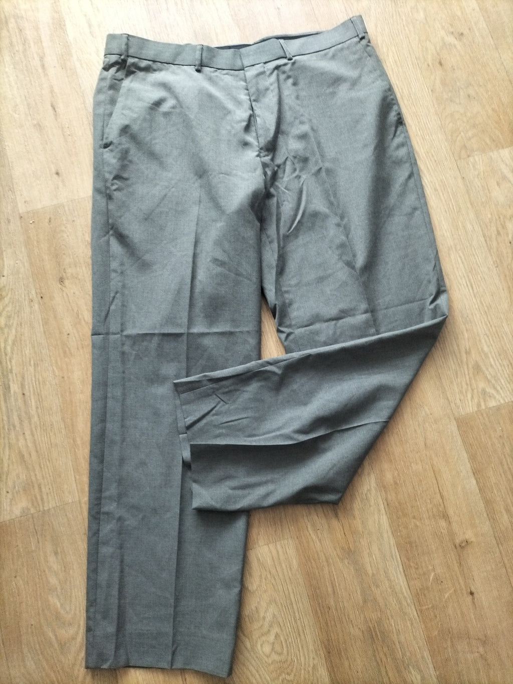 Mens M&S Collection Size 36/29 Grey(labelled Beige) Formal Trousers