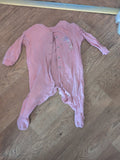 Pure Baby 9-12 Months Pink Sleepsuit