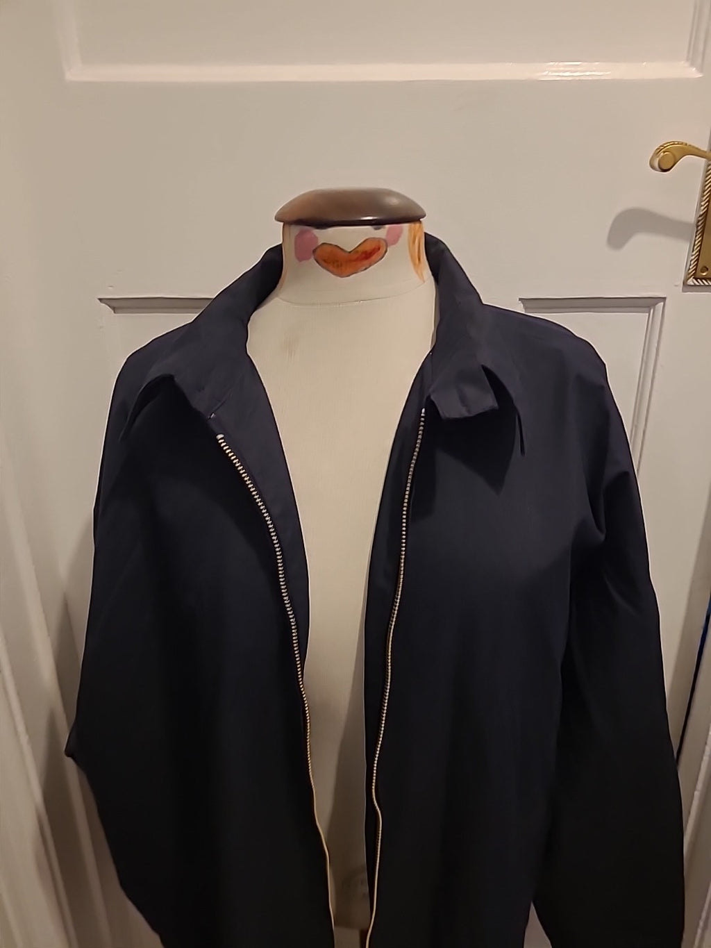 Mens Old Ireland Size XL Black Zip Through Jacket