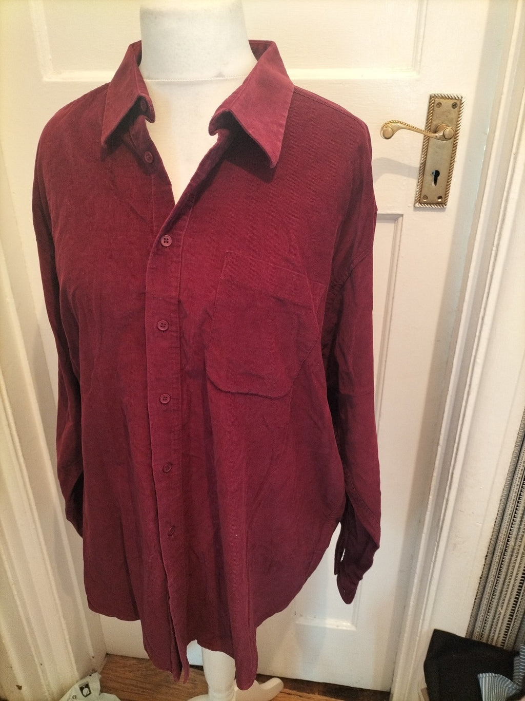 Mens Northwoods Size XL Burgundy Long Sleeved Shirt