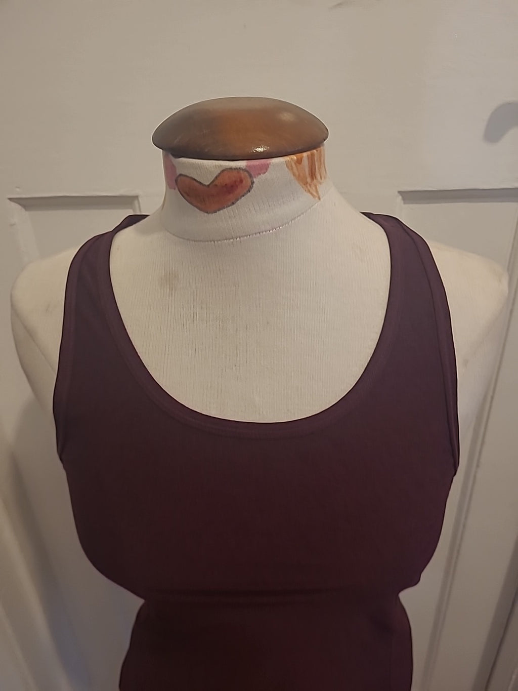 Mens H&M Size Small Burgundy Purple Vest Tank Top