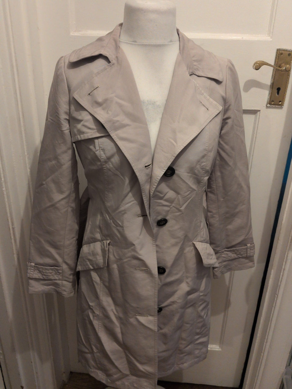 M&S Woman 10 Cream Oatmeal Lined Jacket