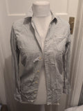 Mens All Saints Size XS Bluey Grey Long Sleeved Shirt