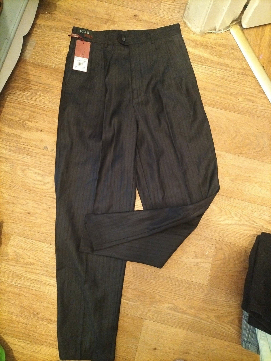 Brand New Mens Touch Road Size 29x30 Black Trousers
