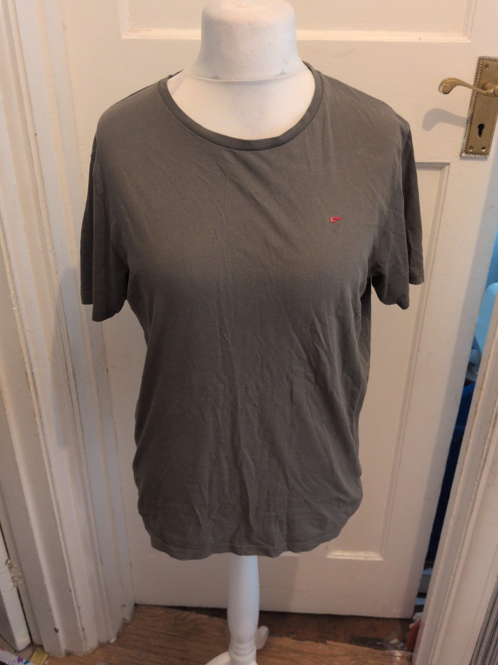 Mens Farah Medium Khaki Short Sleeve Pyjama Top