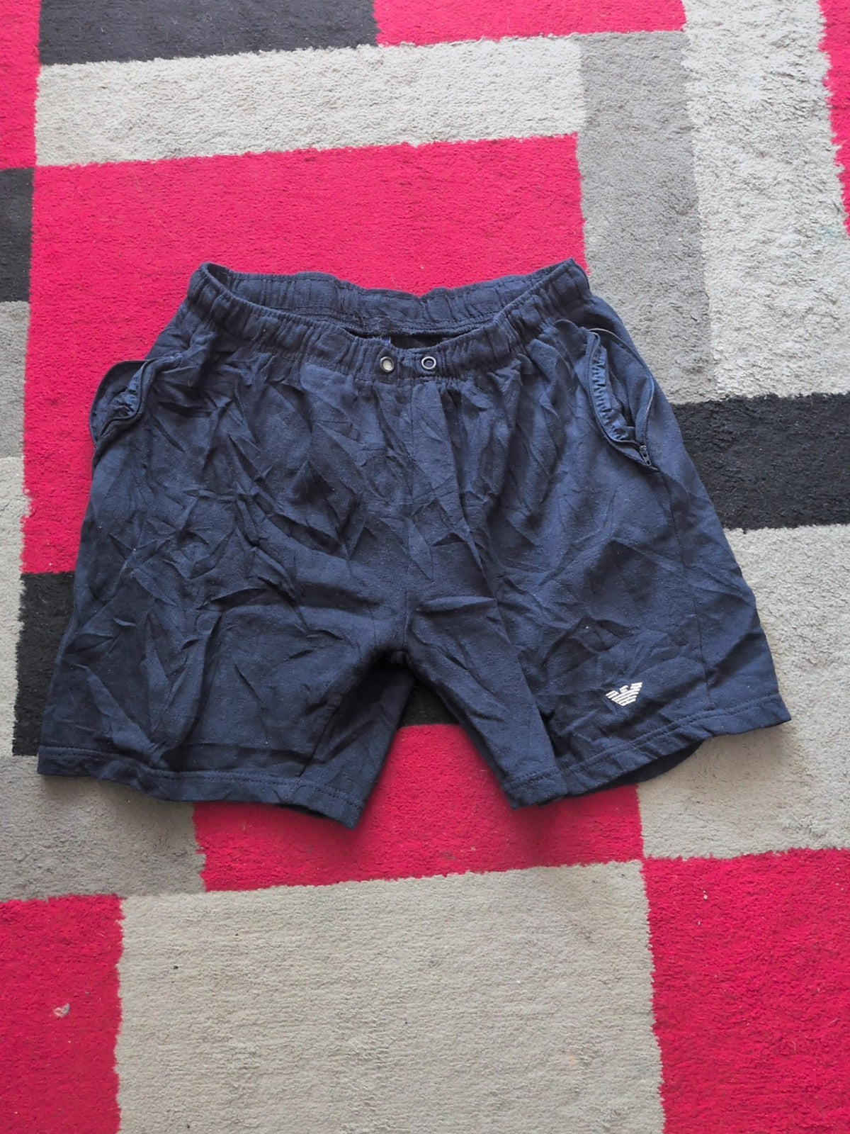 XL Navy Elasticated Sweat Shorts