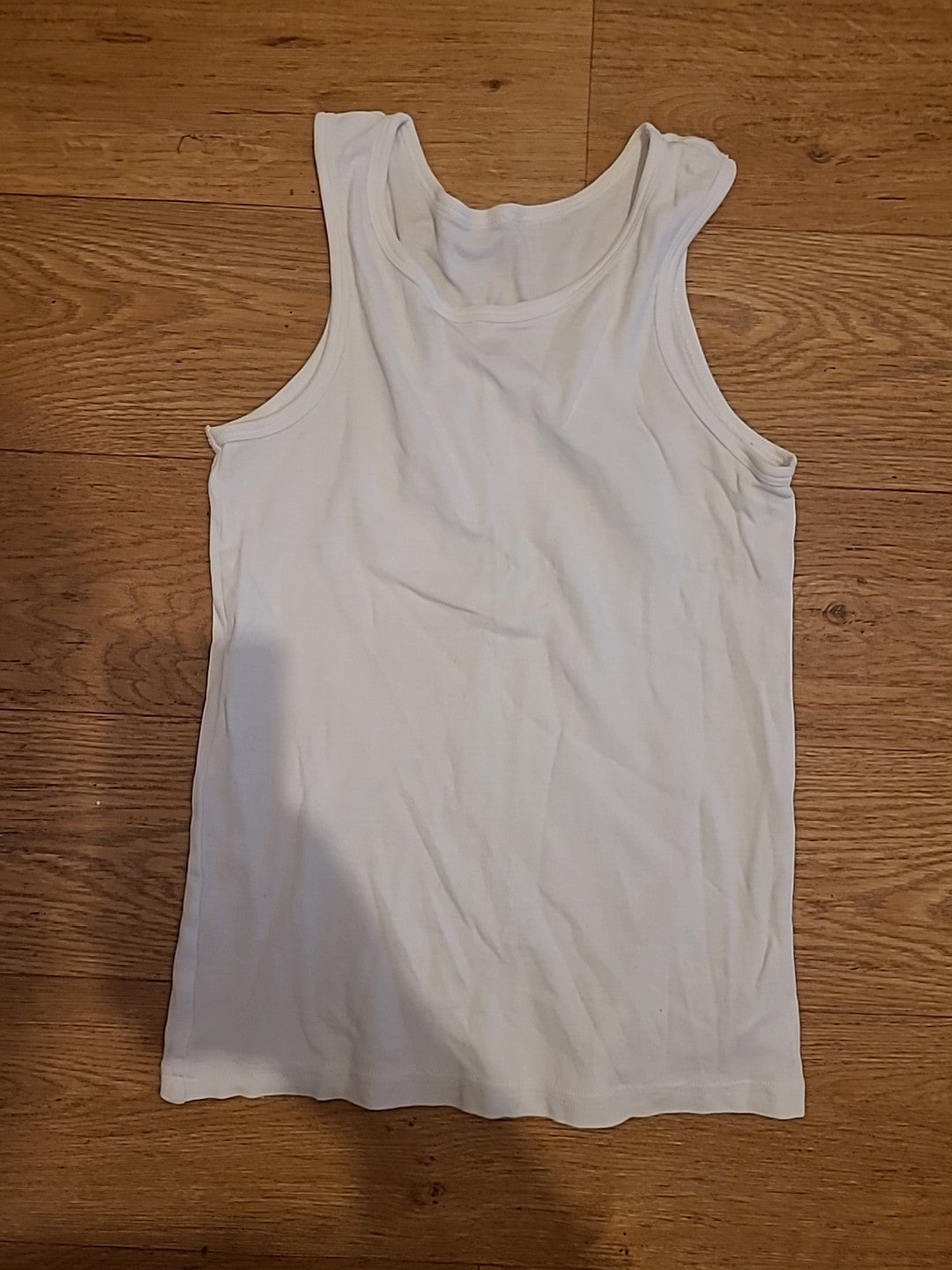 Unisex F&F Age 11-12 Years White Vest Tank Top