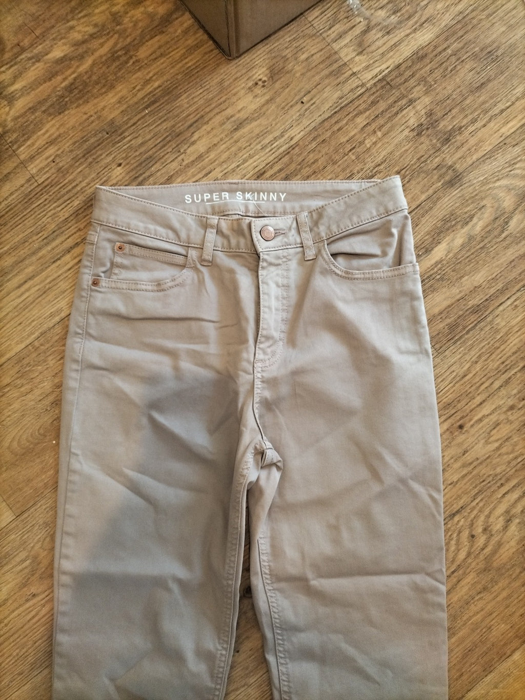 Ladies Marks And Spencer Size 8R Blush Pink Super Skinny Jeans