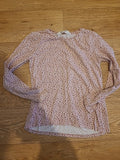 Girls H&M Size 122/128 Pink Floral Long Sleeve Top