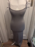 Ladies Size Small Grey Sleeveless Long Length Dress