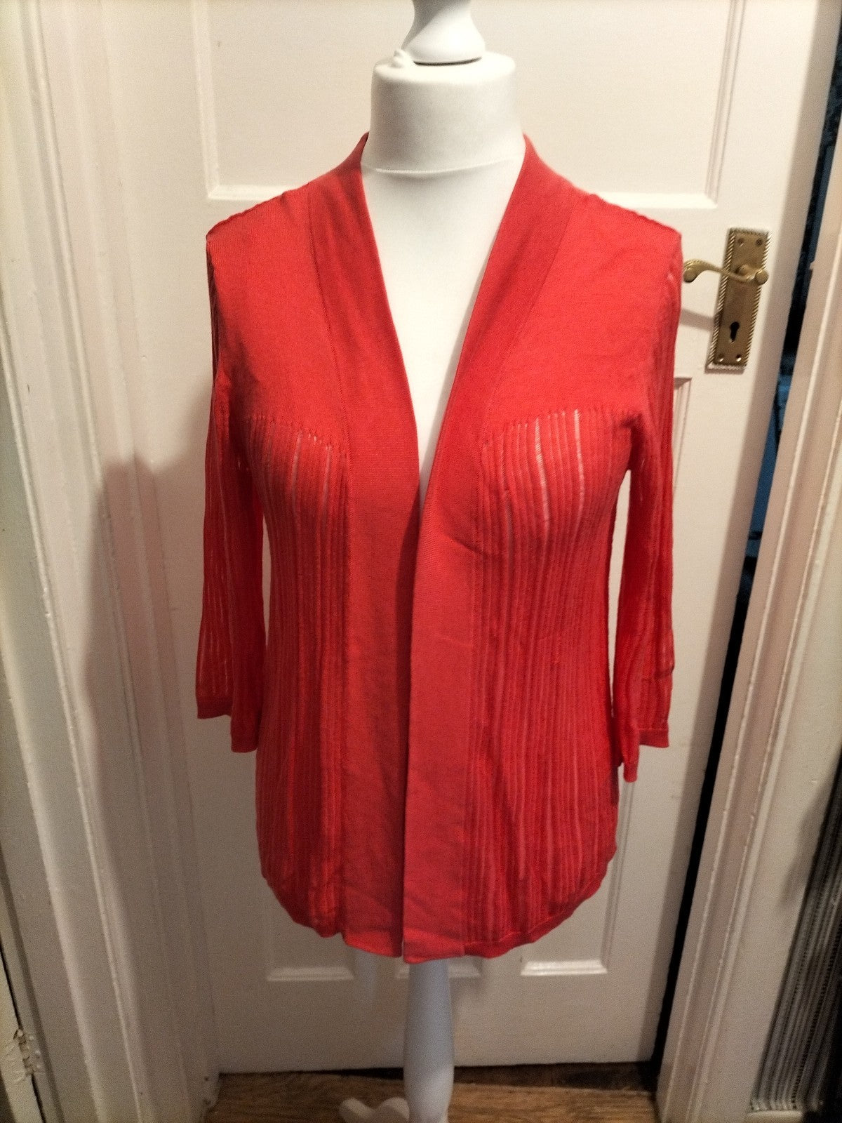Ladies Bonmarche Size Small Coral Cardigan