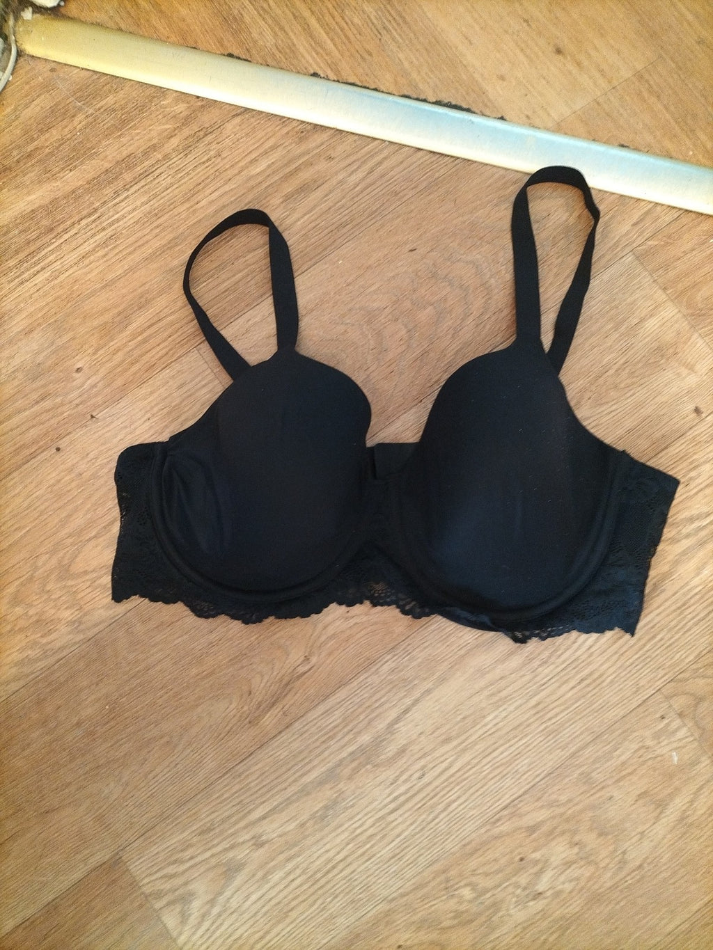 George 42DD Black Padded Wired Bra