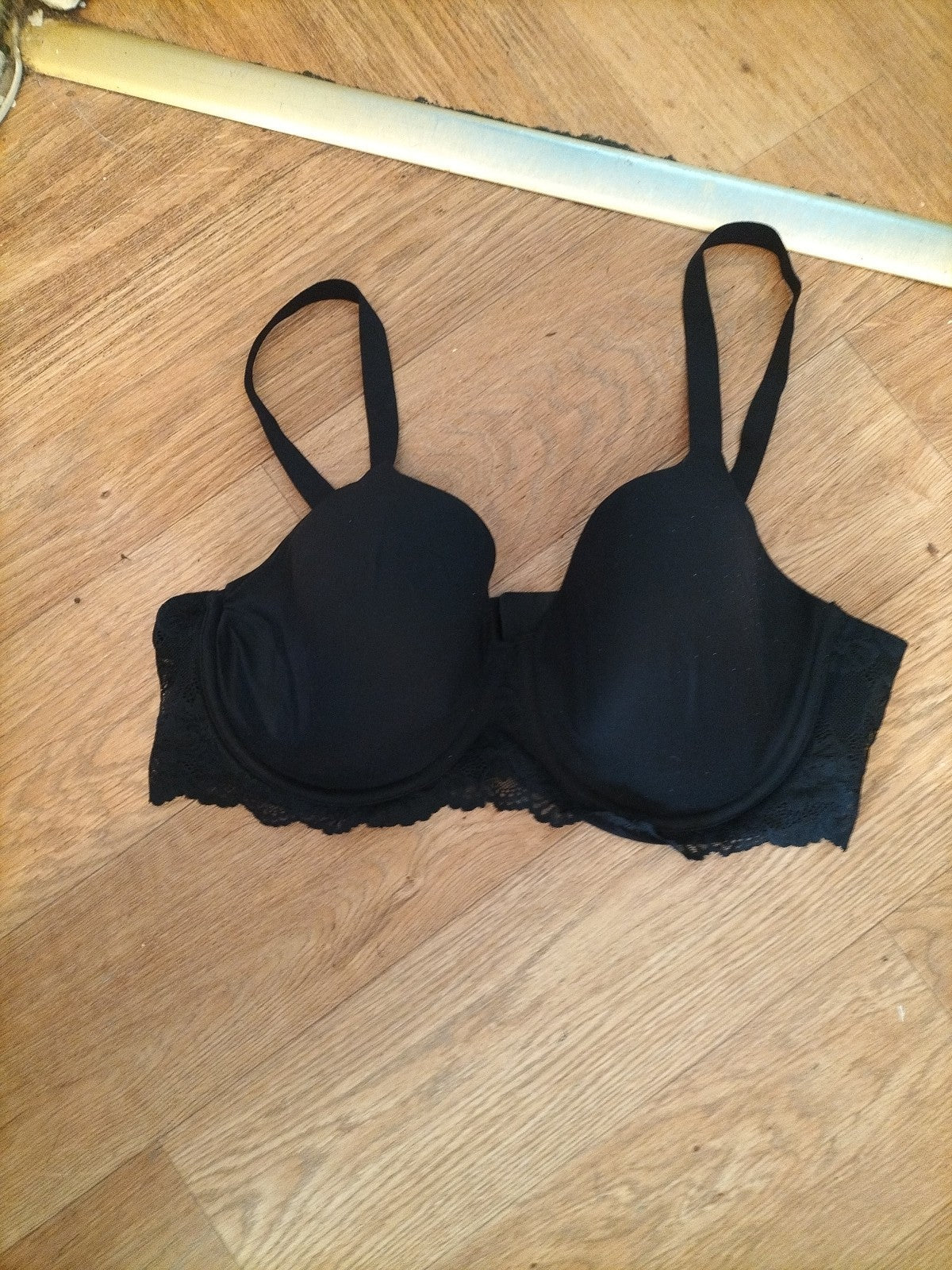 George 42DD Black Padded Wired Bra