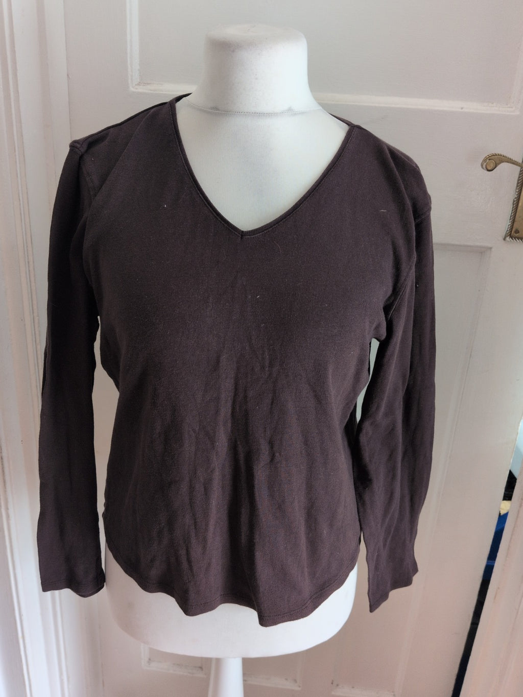 Bonmarche Large V Neck Jumper Charcoal