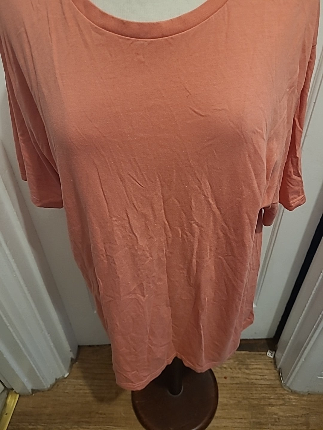 Mens George 2XL Samon Coloured Short Sleeve Top