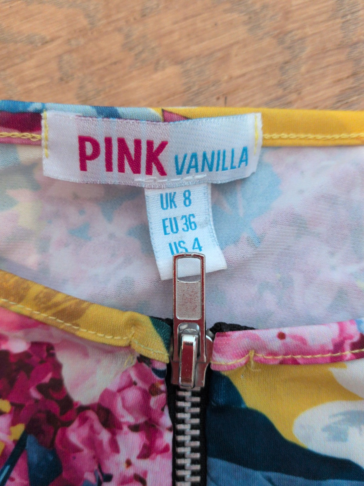 Pink Vanilla 8 Yellow Floral Sleeveless Swimming Costume