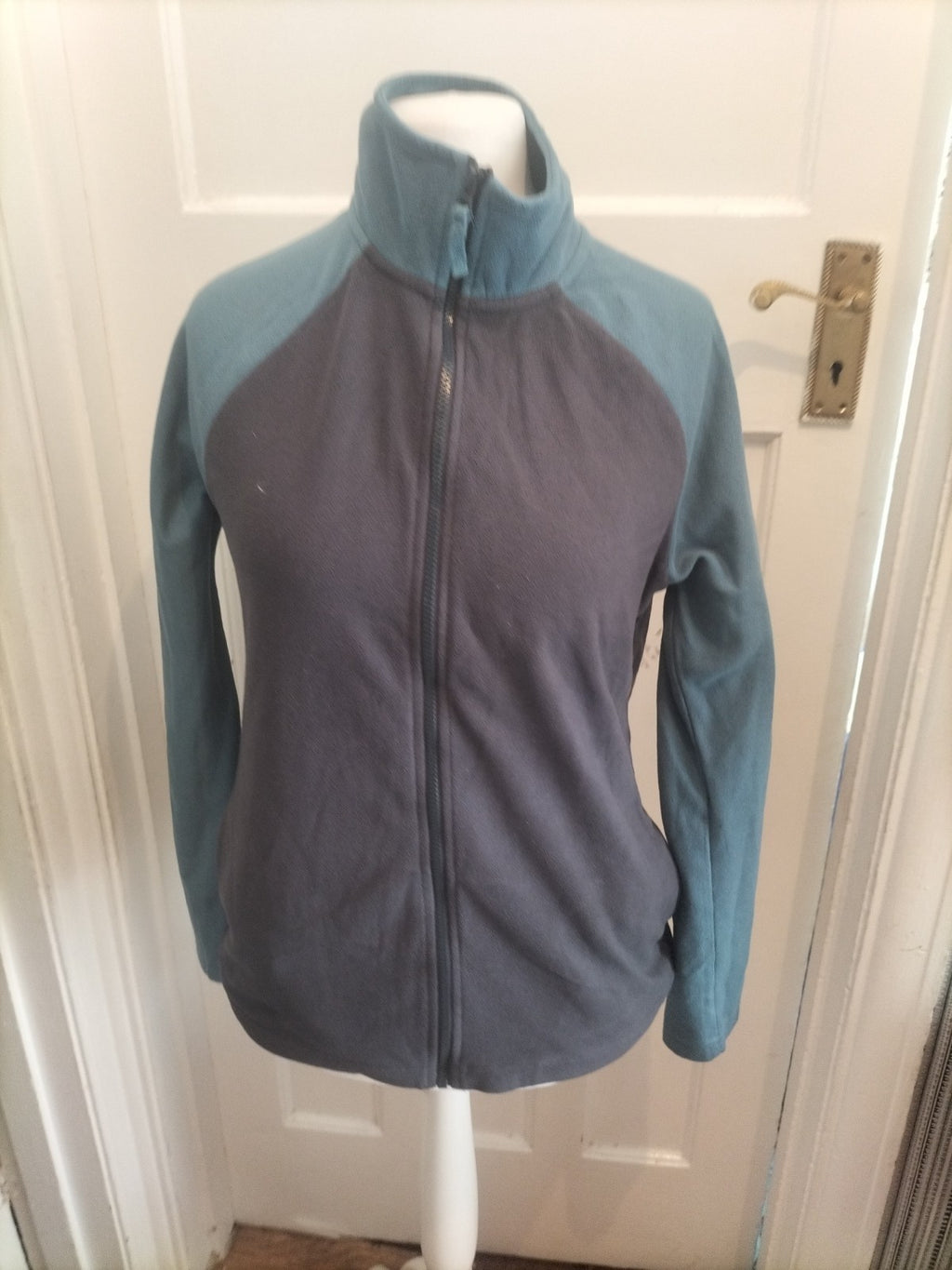 Tu Man Small Blue And Grey Full Zip Jumper