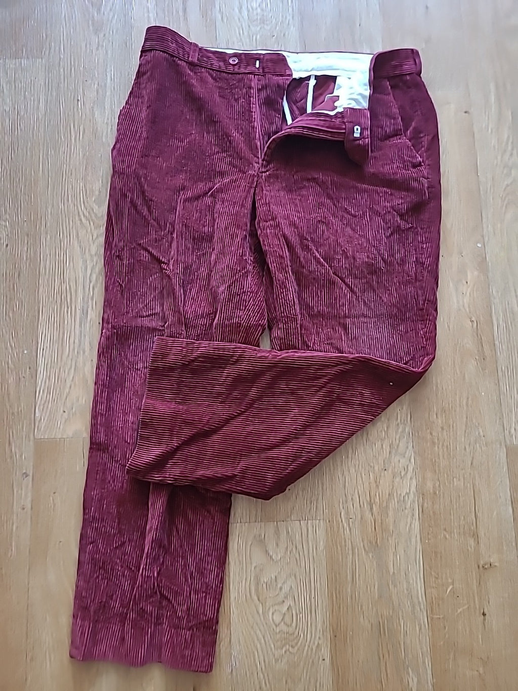 Mens Brocks Size 36S Purple Coderoy Trousers