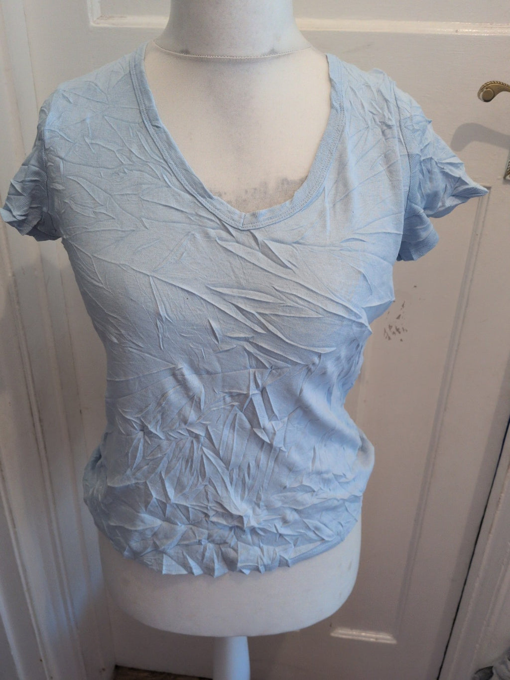Marks And Spencer 16 Sky Blue Short Sleeve T-shirt