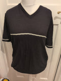 Mens Bhs Size XL Black With White Trim Short Sleeve Tshirt