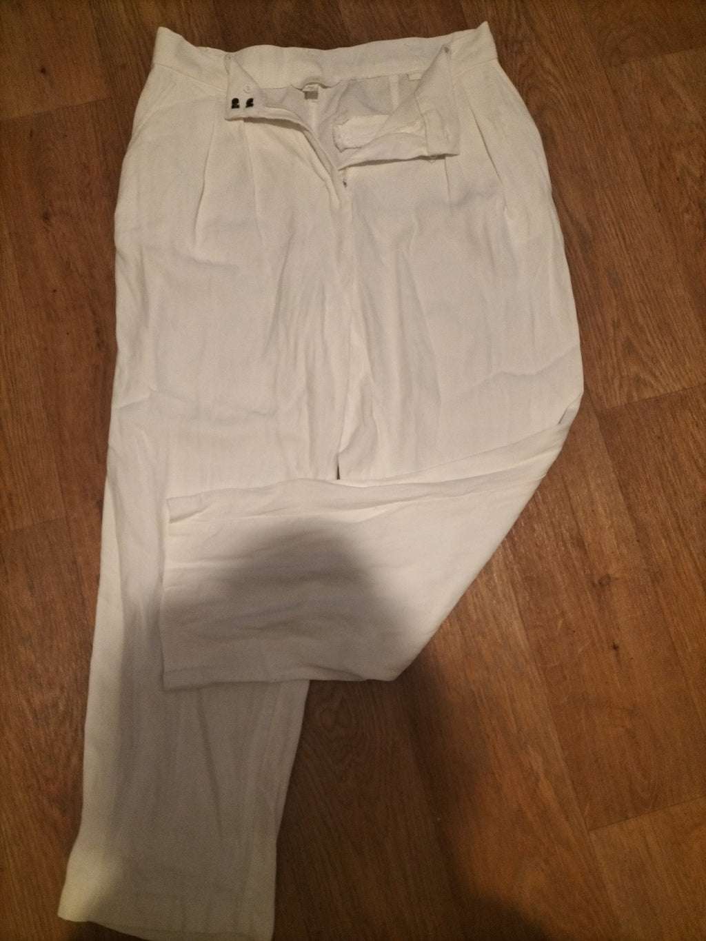 Ladies H&M Size 12 White Trousers