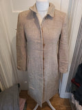Ladies Etams Size 12 Beige/Cream Lined Jacket