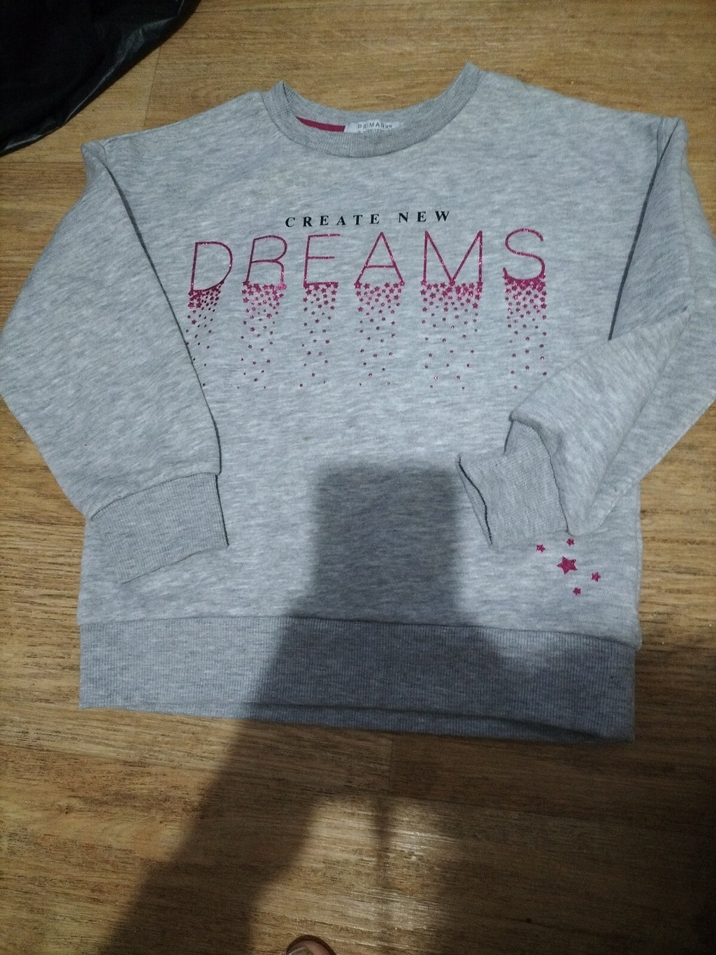 Girls Primark 6-7 Years Grey Jumper