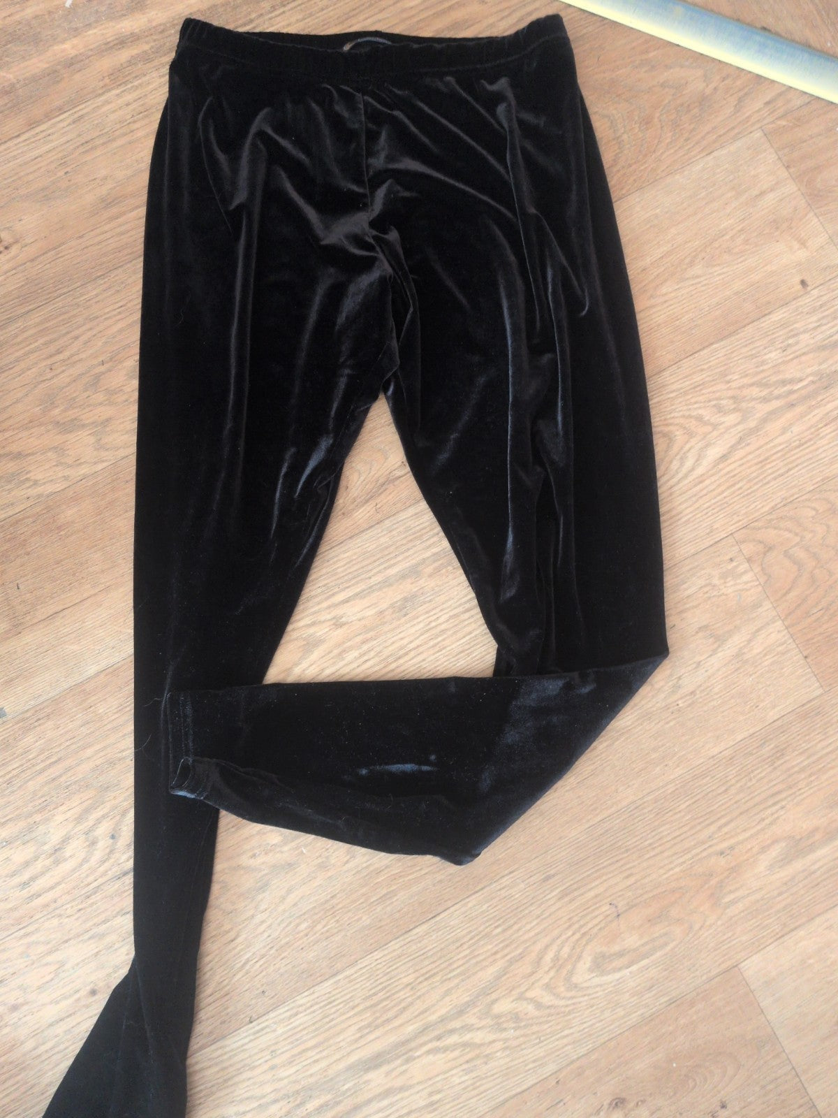 Kaleidoscope 14 Black Elasticated Velvety Leggings