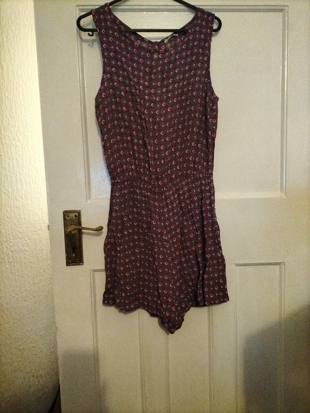 Ladies Soulcal&Co Size Small Burgundy Playsuit