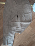Classics 20 Pale Brown Check Elasticated Trousers