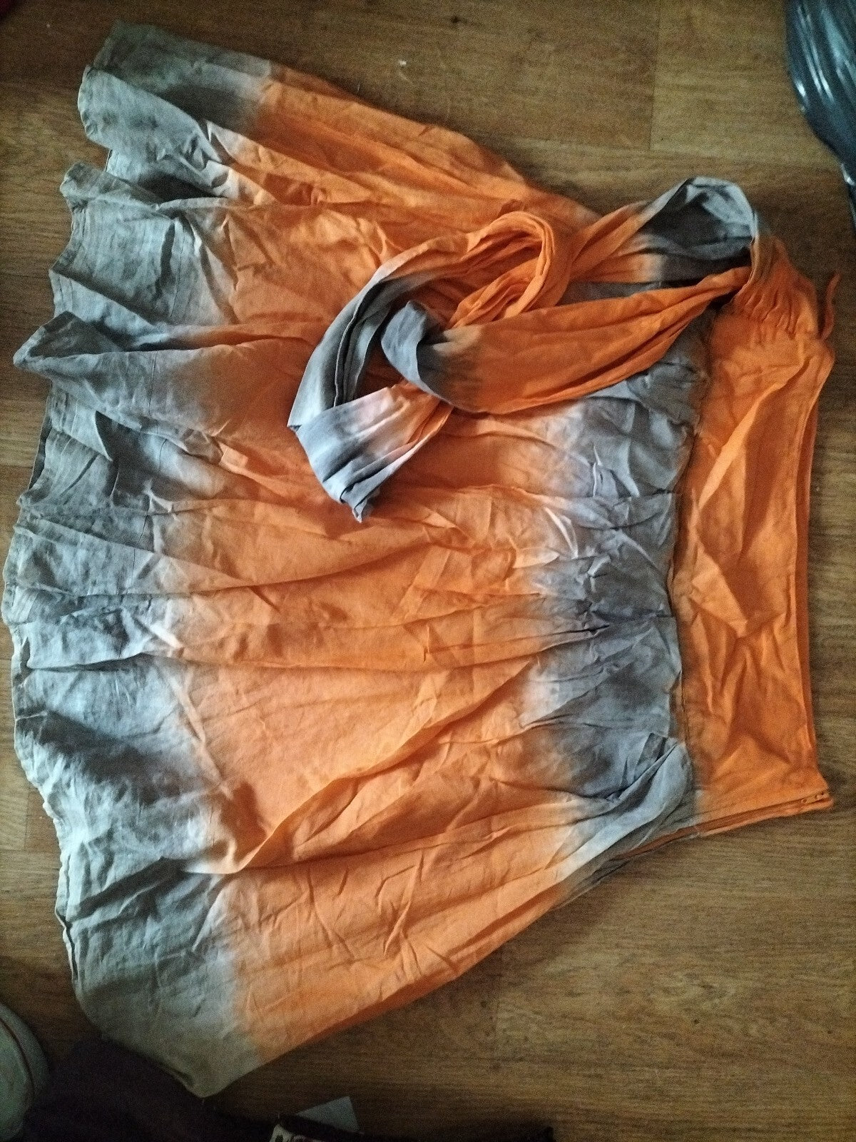 Ladies Primark Size 10 Orange Short Skirt