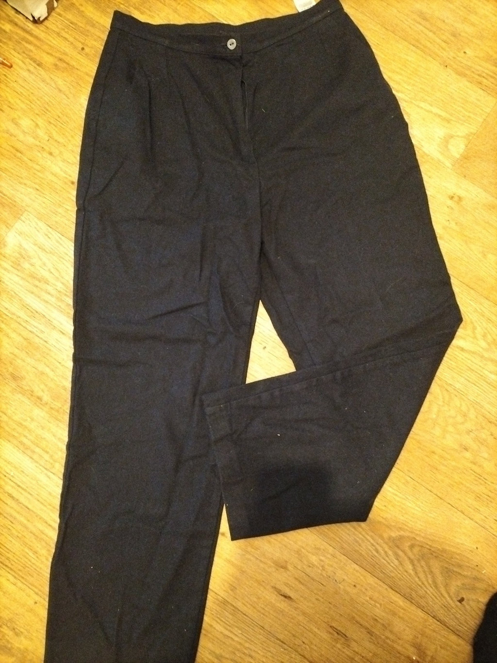 Ladies St Michael Size 14 Navy Trousers