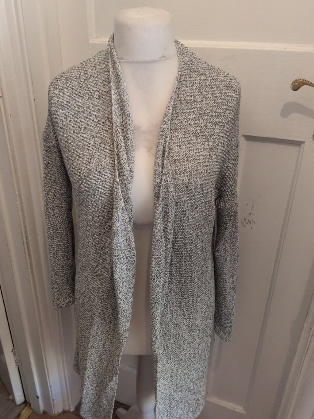 Esmara 10-12 Grey Flecked Open Cardigan