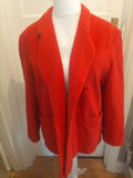 Ladies Size 14 Orange Lined Jacket