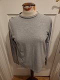 Ladies Boohoo Size 8 Grey Long Sleeved Tshirt