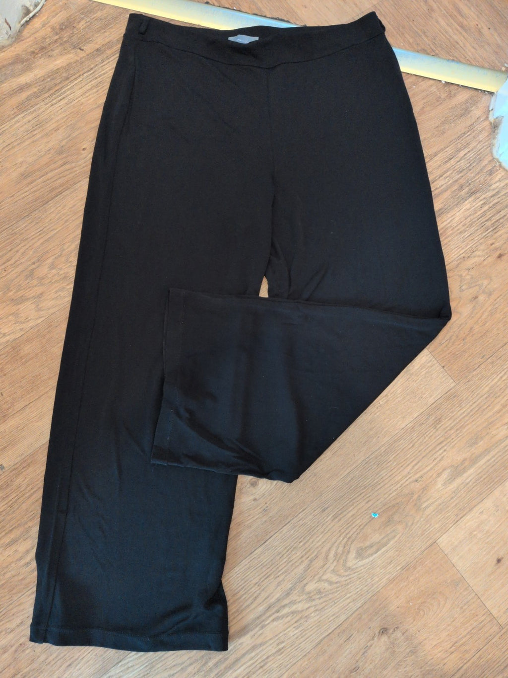 Per Una 14s Black Trousers Elasticated