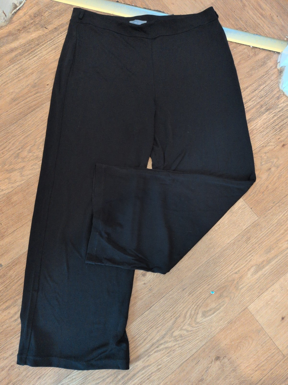 Per Una 14s Black Trousers Elasticated