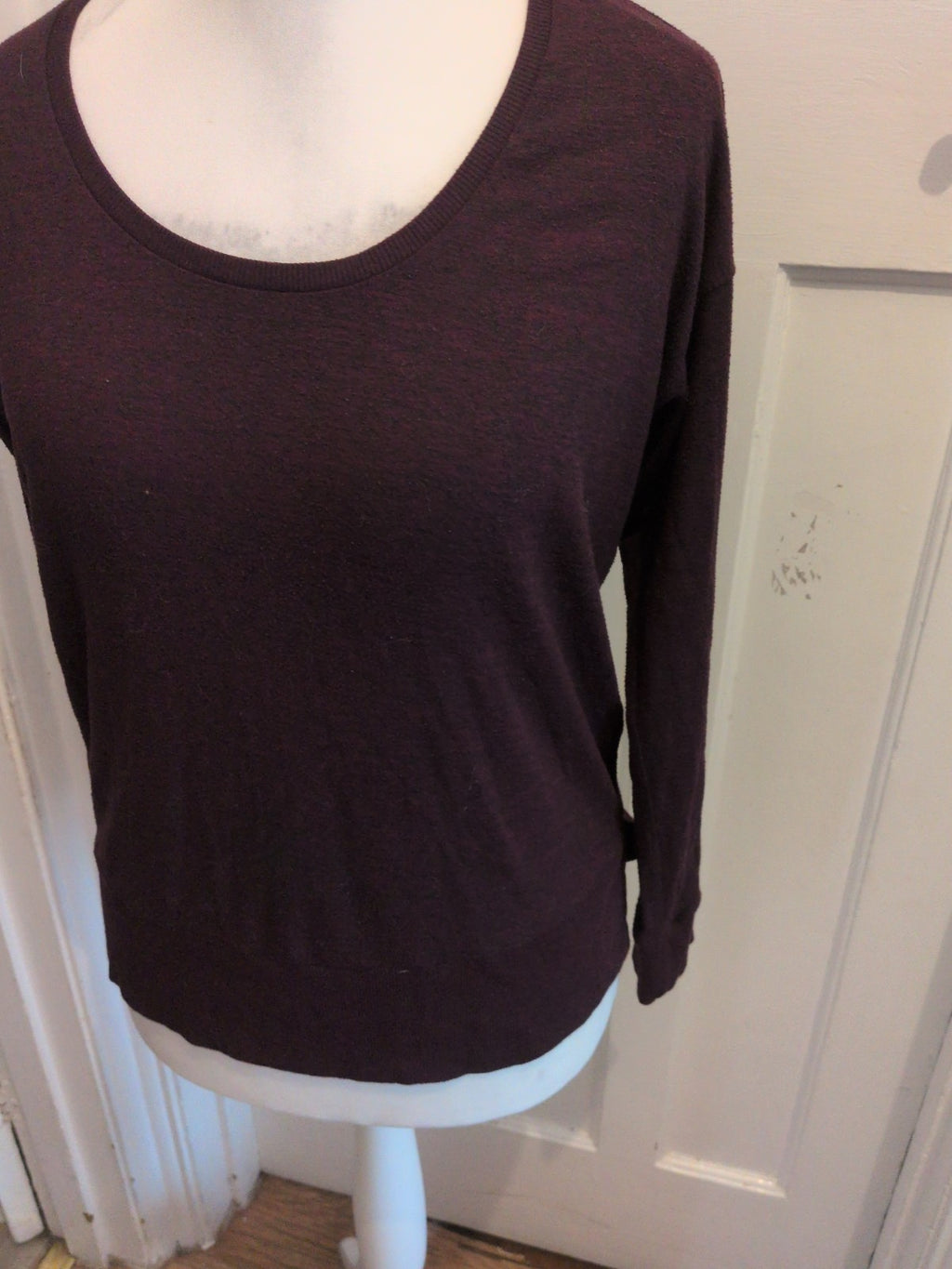 Next 10 Deep Purple Fleck Long Sleeve Jumper
