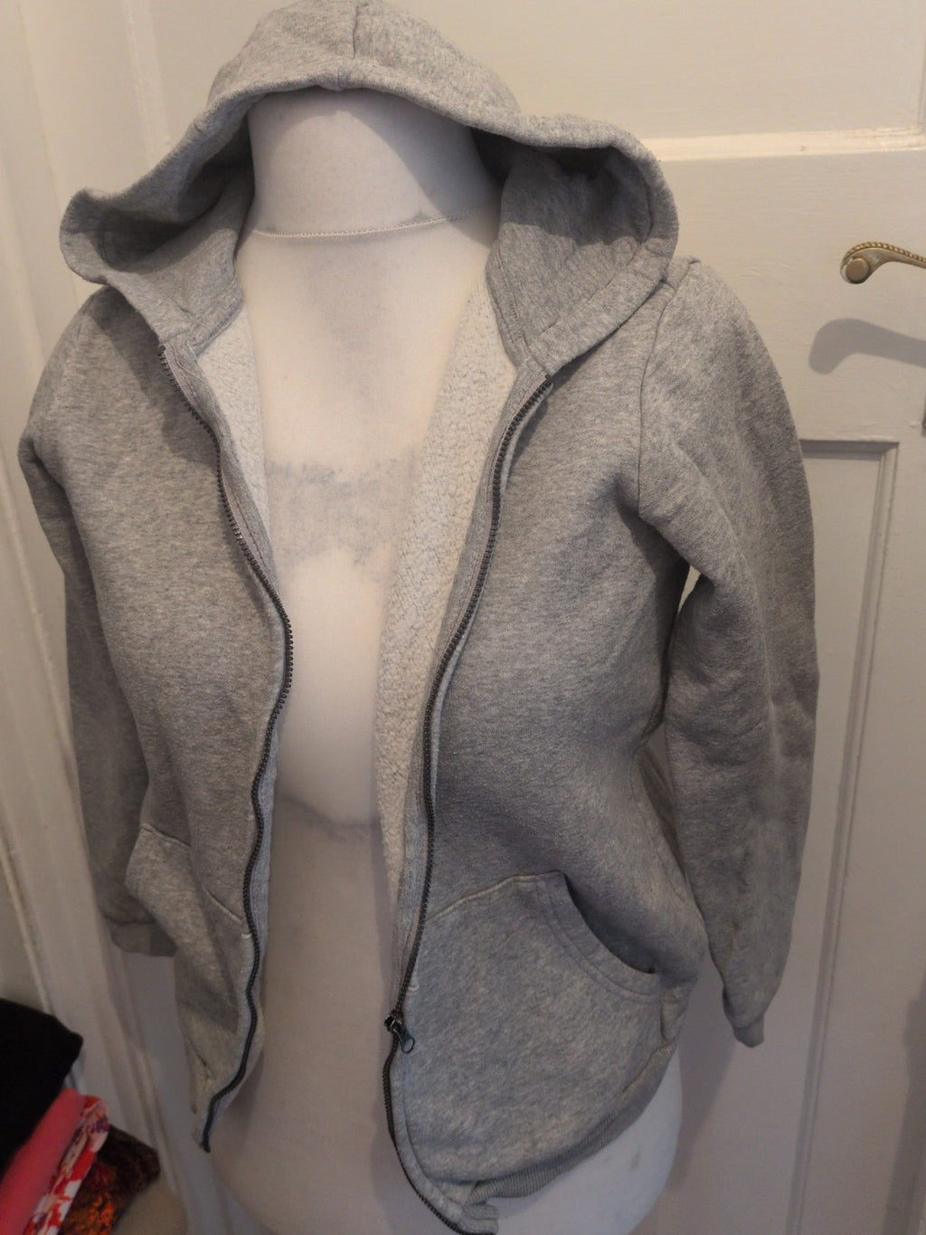 Tu Kids 12 Years Grey Full Zip Hoodie