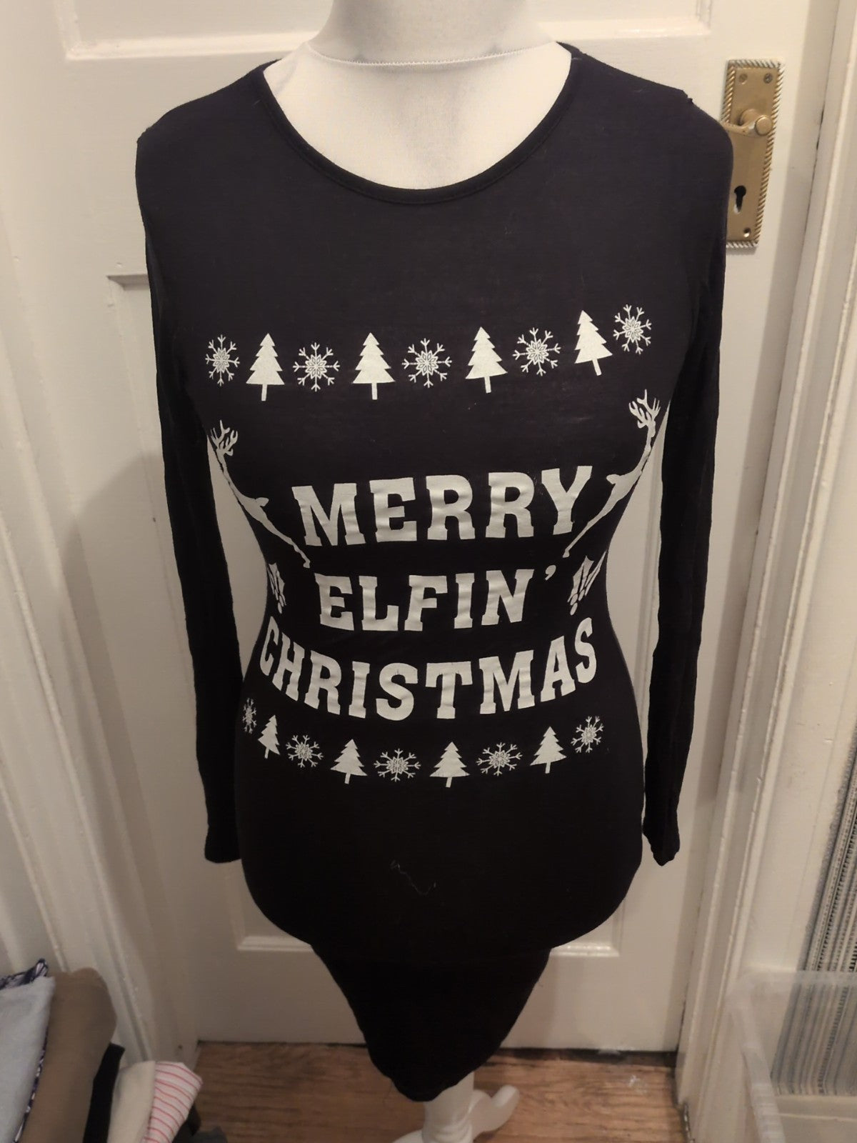 Ladies Boohoo Size 8 Merry Elfin Christmas Dress