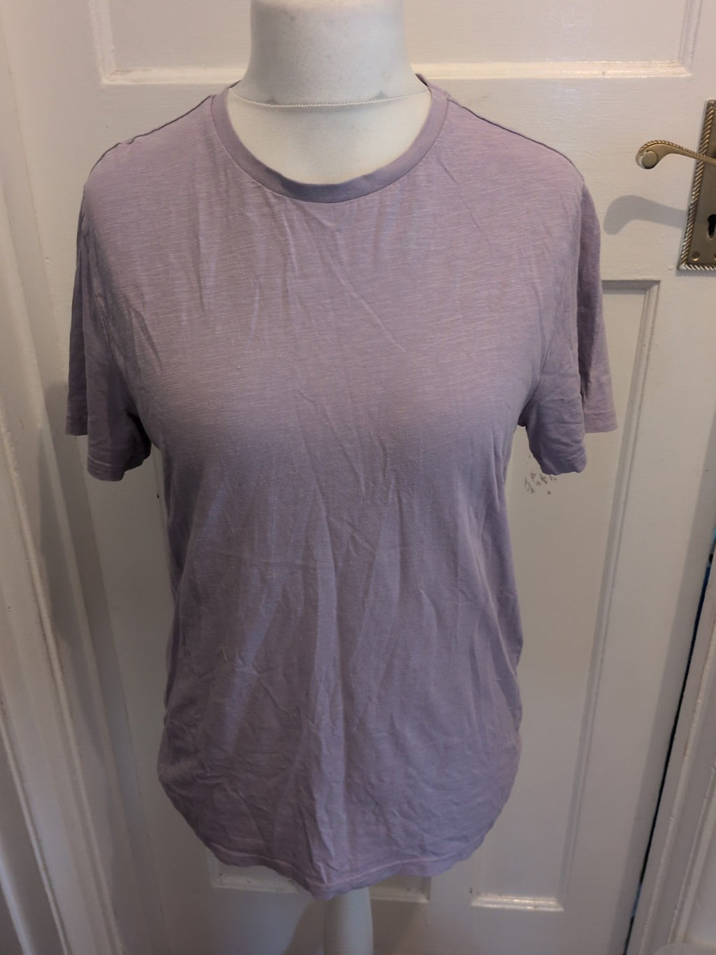 Tu Man Medium Regular Fit Lilac Short Sleeve T-shirt