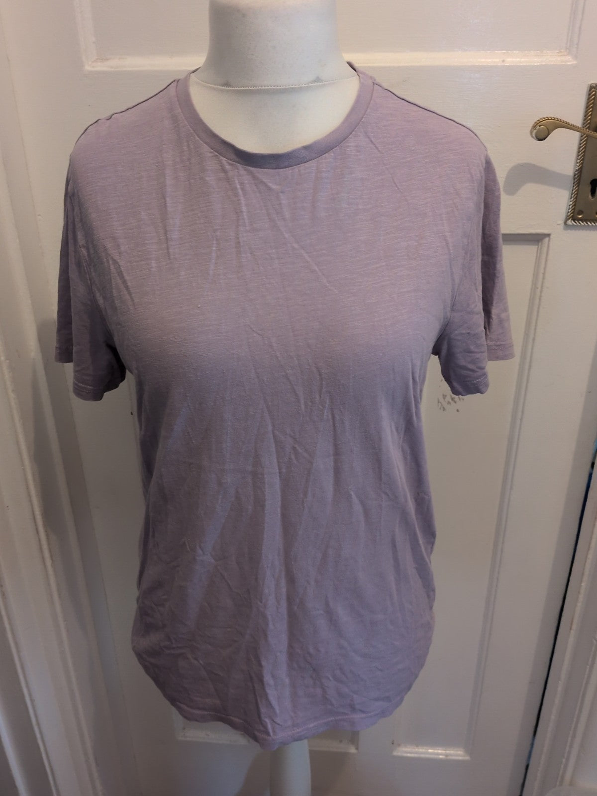 Tu Man Medium Regular Fit Lilac Short Sleeve T-shirt