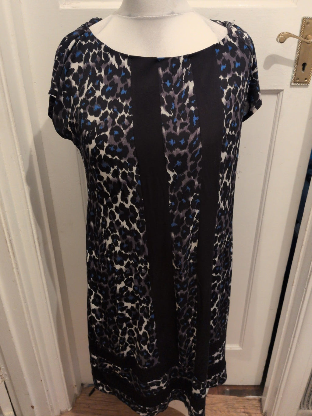 M&Co 16 Leopard Print Pattern Sleeveless Dress