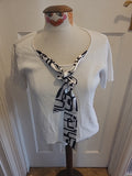 Ladies Size Medium White Short Sleeved Tshirt