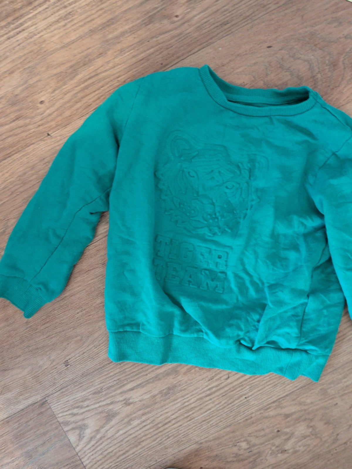 Kids 4-5 Years Green Pullover Jumper